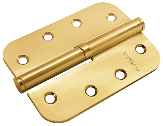 Петля карточная разъемная MSND-C 100X70X2.5 SG R с подшипником стальная левая, врезная, цвет матовое золото фото купить Тверь