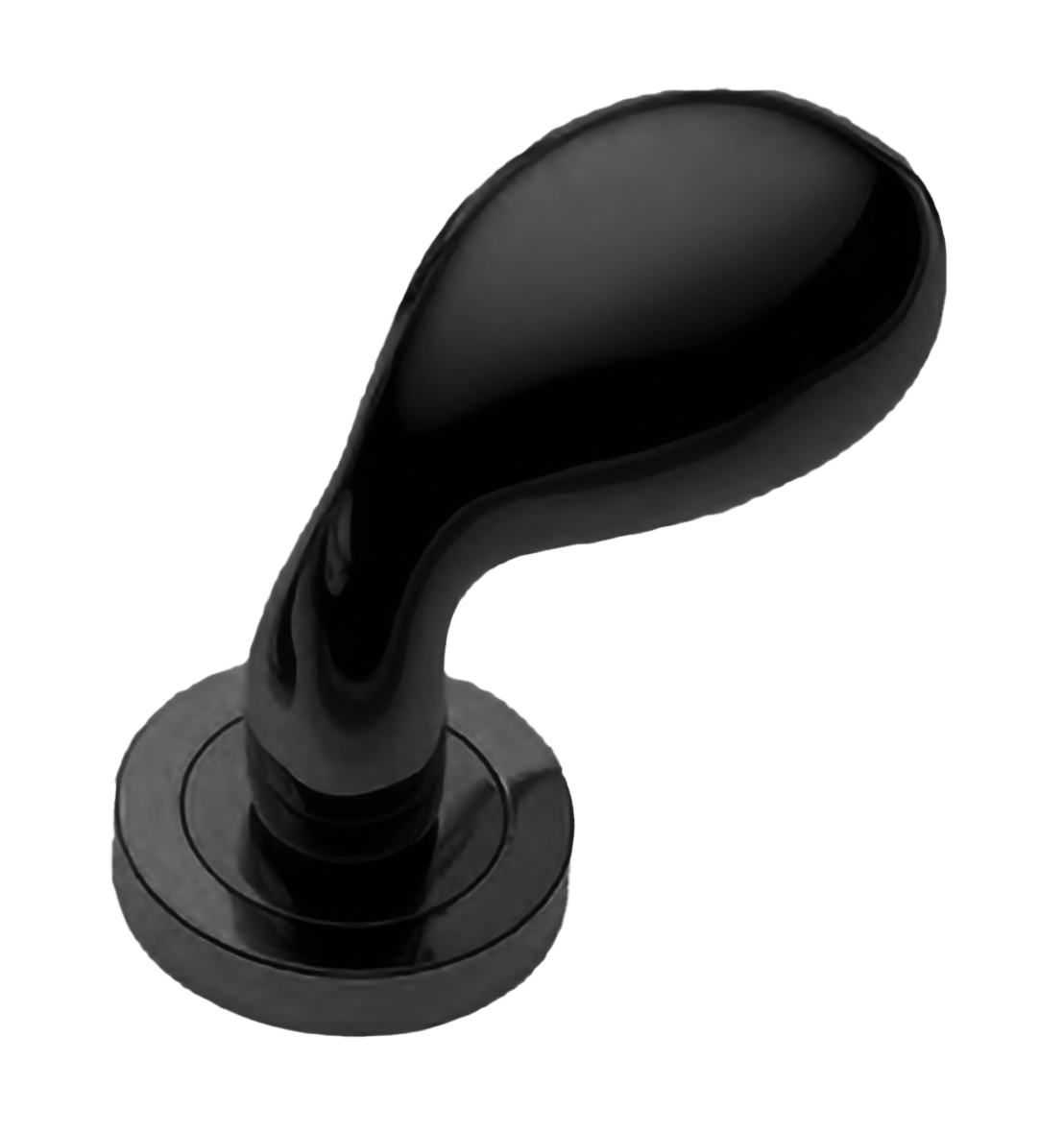 Ручка дверная AIR-2 R2 NERO раздельная на круглой розетке, цвет - черный фото купить Тверь