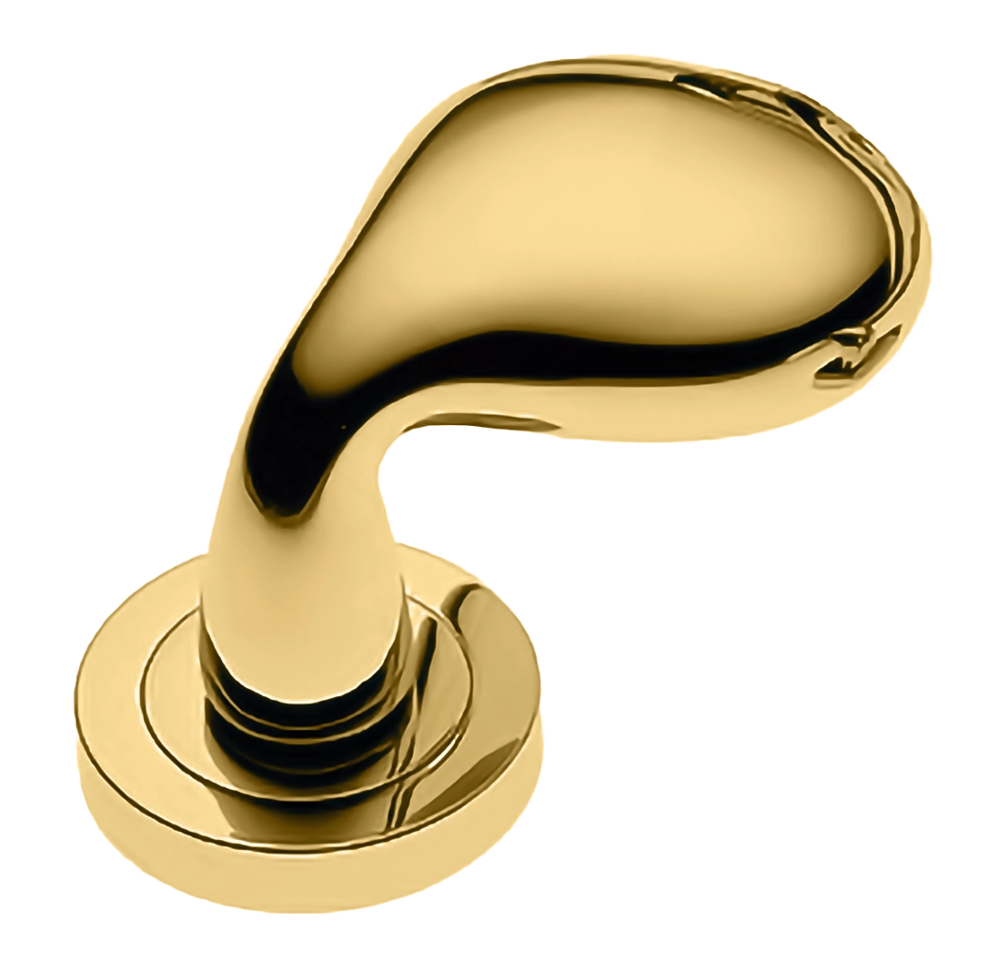 Ручка дверная SIENA-2 R2 OTL раздельная на круглой розетке, цвет - золото фото купить Тверь