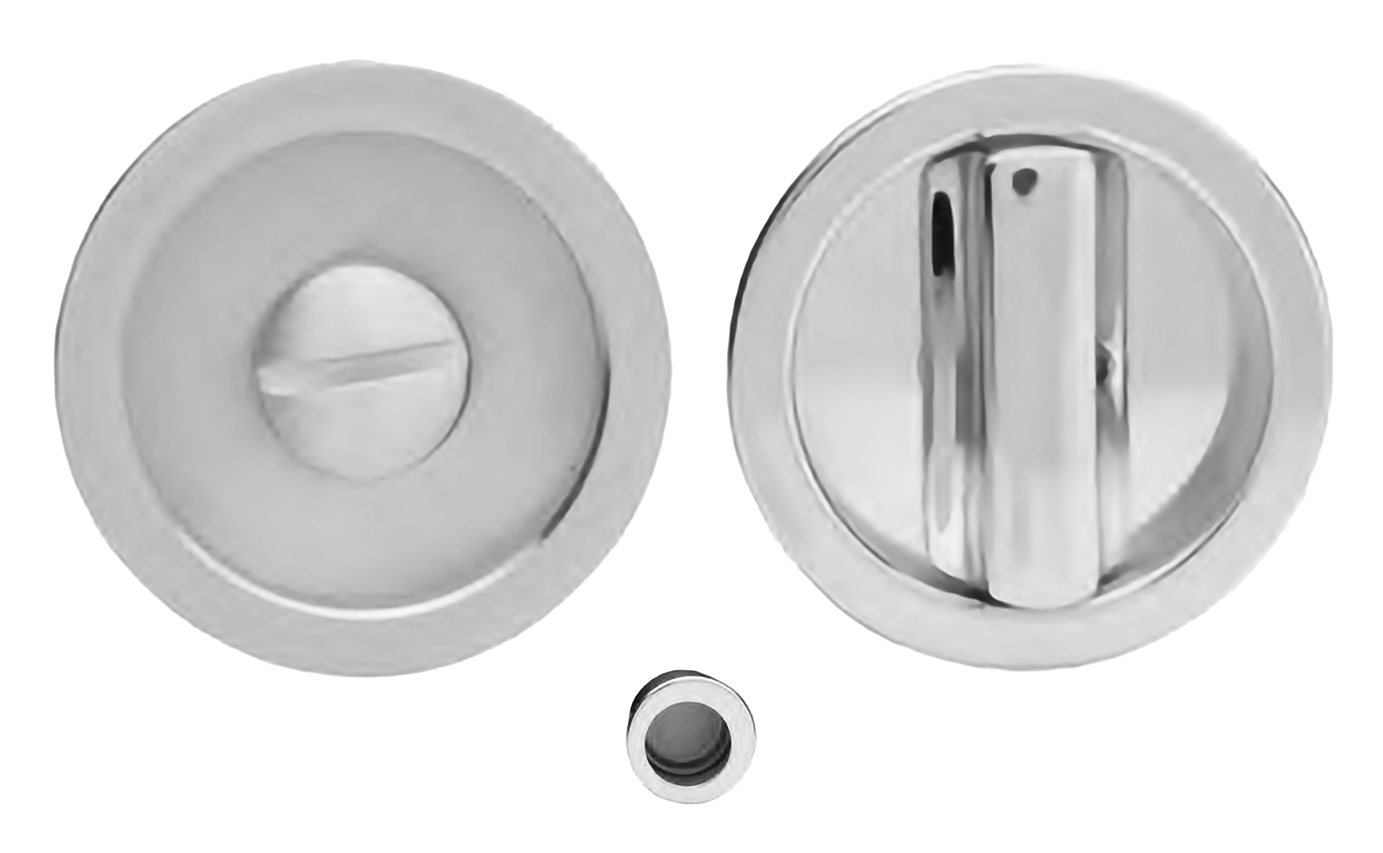 Ручка для раздвижной двери ART.55/A CRO с заверткой WC и пальчиковой ручкой, цвет - хром фото купить Тверь