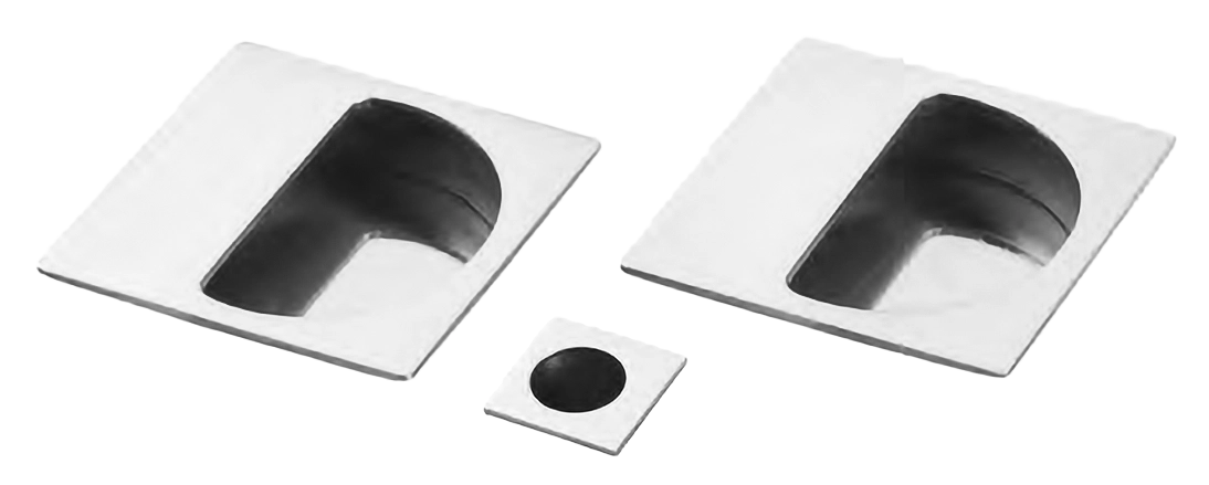 Ручки для раздвижной двери ART.72/Q CRO с пальчиковой ручкой и заверткой WC, цвет - хром фото купить Тверь