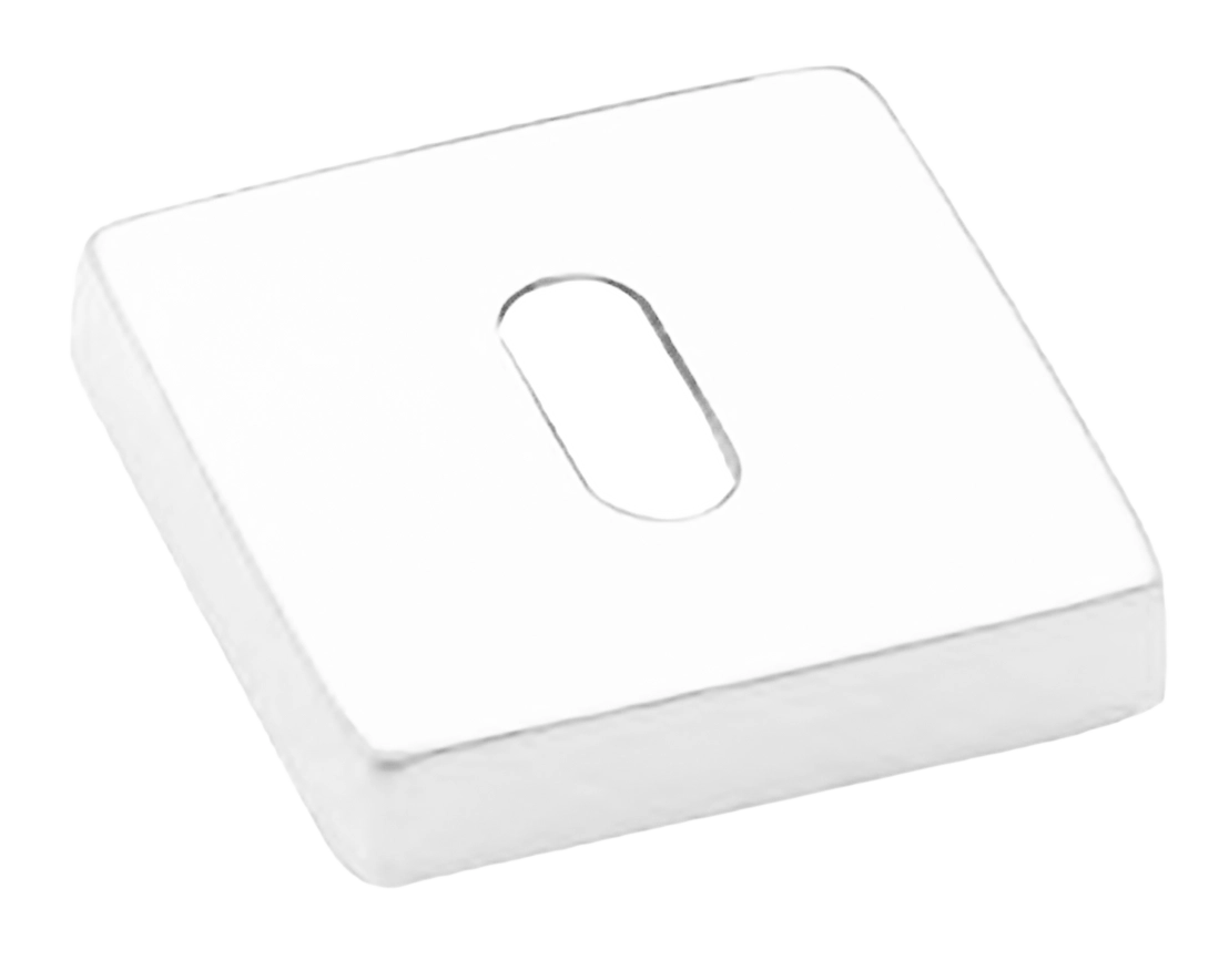 Накладка на ключевой цилиндр LUX-FK-S4 BIA на квадратной розетке под ключ буратино, цвет - белый фото купить Тверь