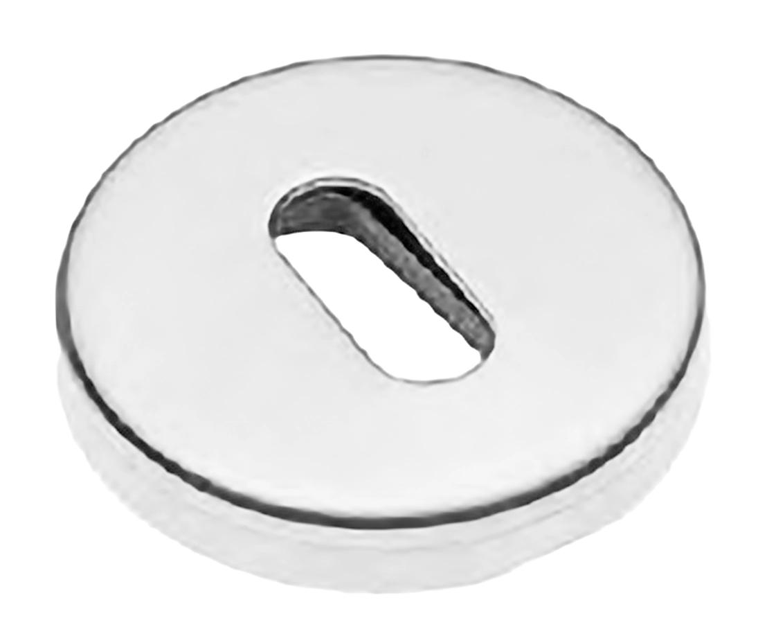 Накладка на ключевой цилиндр LUX-FK-R3-E BIA на круглой розетке под ключ буратино, цвет - белый фото купить Тверь