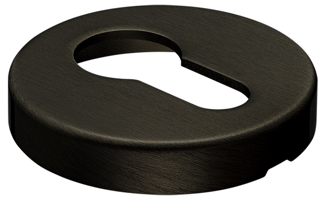 Накладка на ключевой цилиндр LUX-KH-R6 ANT на круглой розетке, цвет - антрацит фото купить в Твери