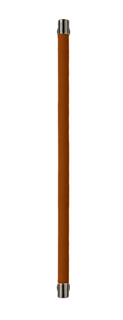 Ручка-скоба HIDE LEATHER PH/A ANT/CUOIO, цвет - антрацит/светло-коричневый фото купить Тверь