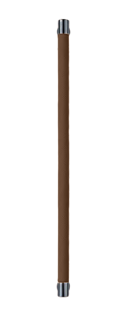 Ручка-скоба HIDE LEATHER PH/B NERO/TESTA DI MORO, цвет - черный/темно-коричневый фото купить Тверь