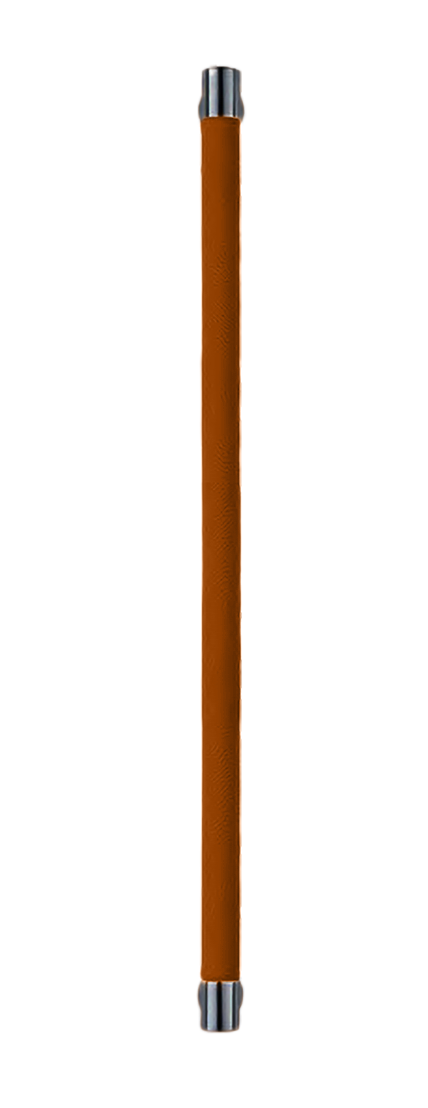 Ручка-скоба HIDE LEATHER PH/B NERO/CUOIO, цвет - черный/светло-коричневый фото купить Тверь