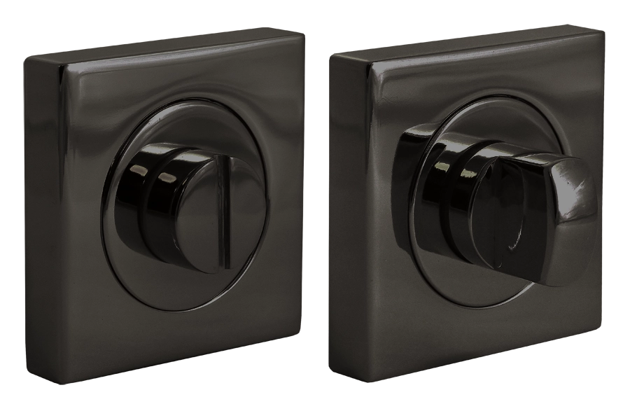 LUX-WC-S2 NIN, завертка сантехническая на квадратной розетке, цвет - черный никель фото купить Тверь