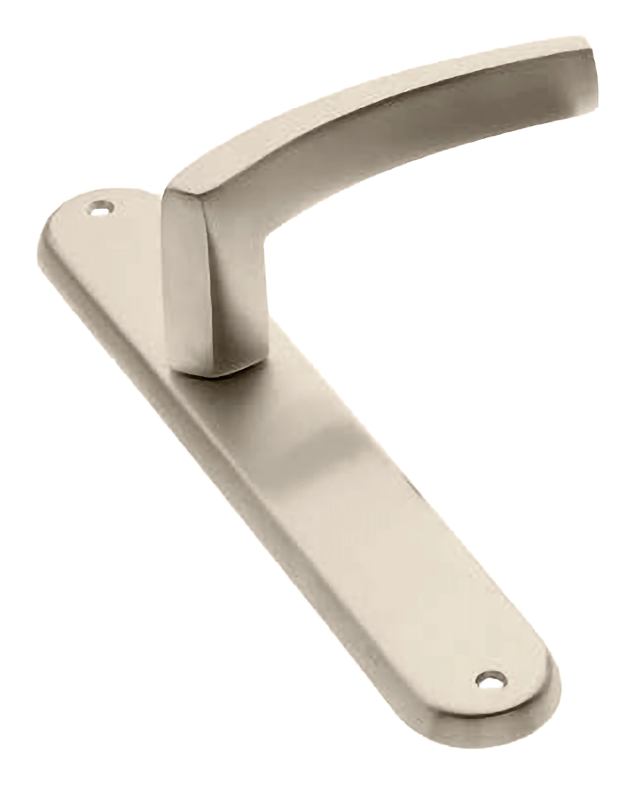 Ручка дверная на планке WIND PL NIS, цвет матовый никель, латунь фото купить в Твери