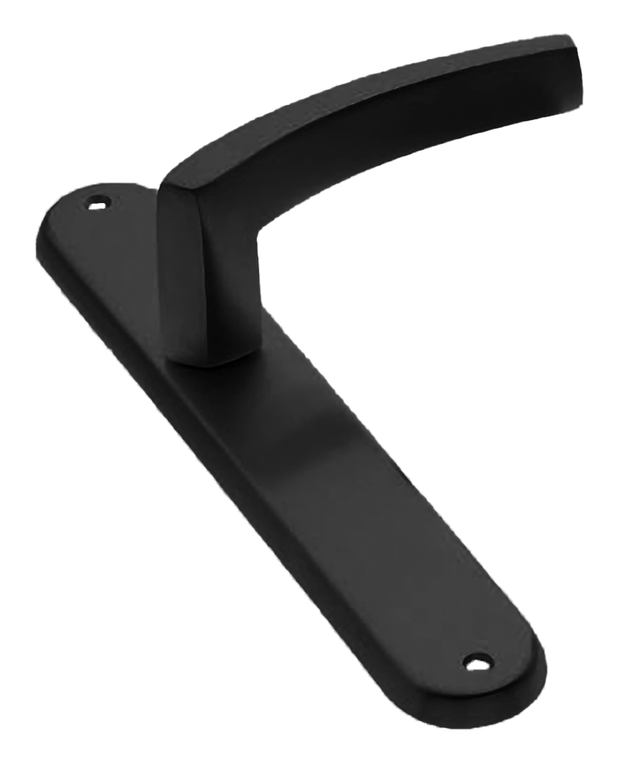 Ручка дверная на планке WIND PL NERO, цвет черный, латунь фото купить в Твери