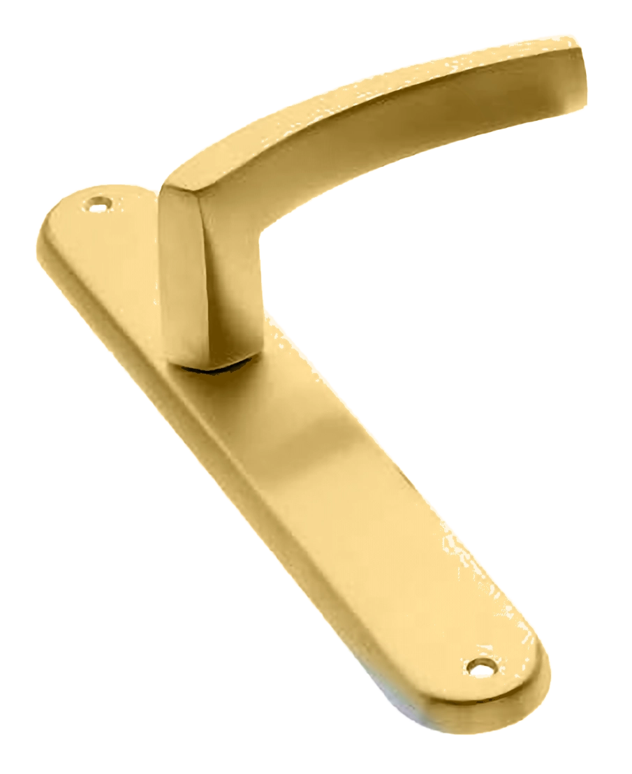 Ручка дверная на планке WIND PL OSA, цвет матовое золото, латунь фото купить в Твери