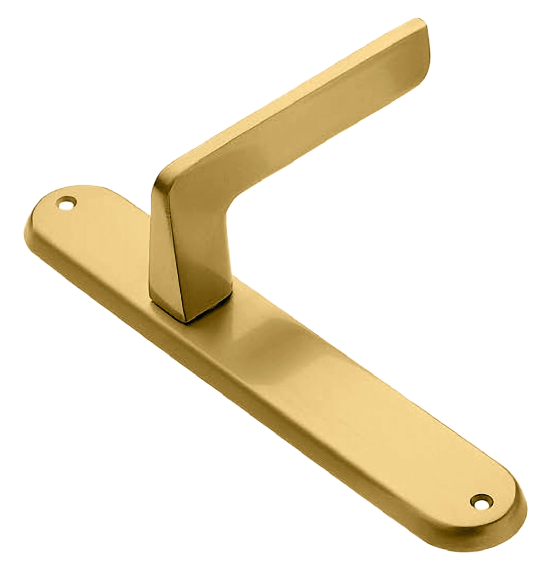 Ручка дверная на планке ROCK PL OSA, цвет матовое золото, латунь фото купить в Твери