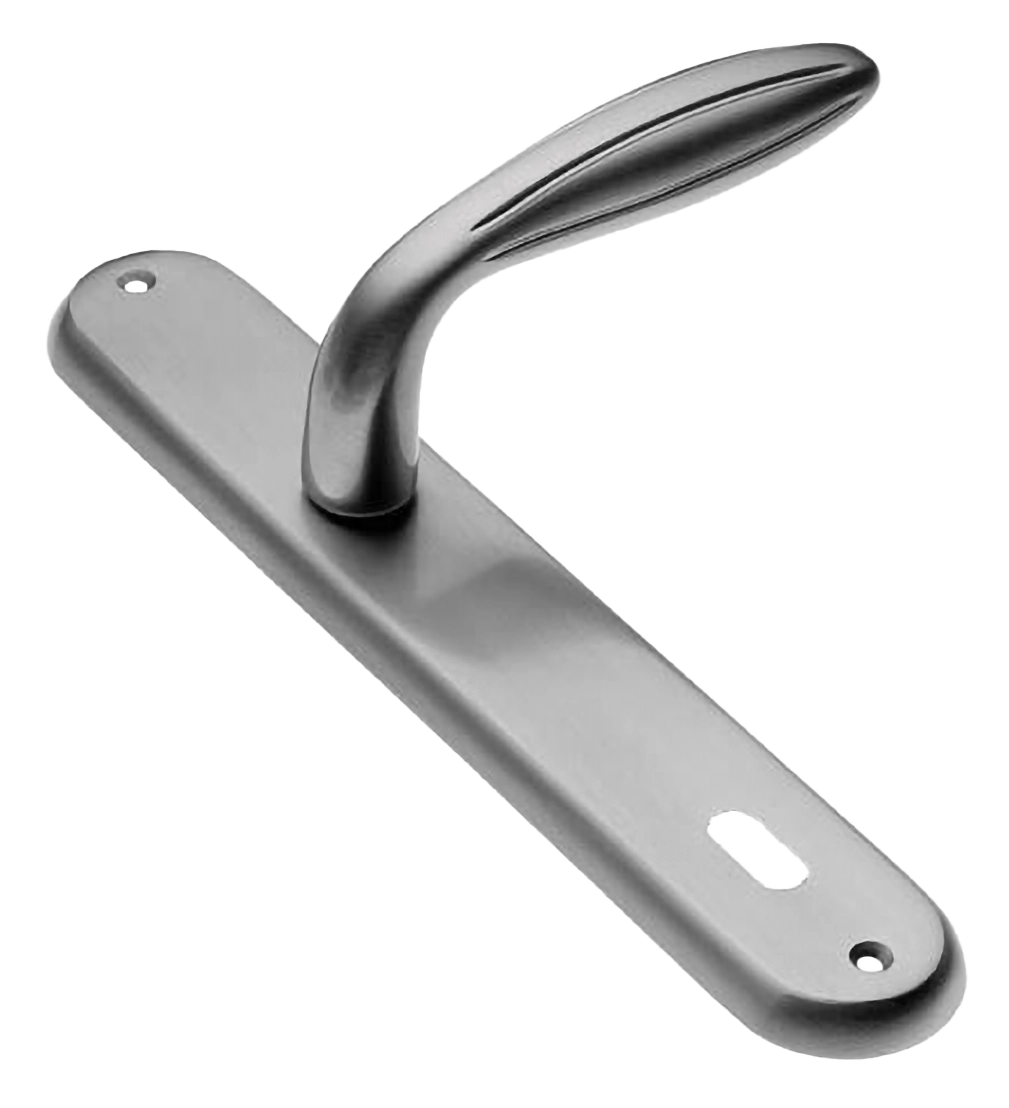 Ручка дверная на планке BUD PL CSA, цвет матовый хром, латунь фото купить в Твери