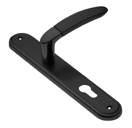 Ручка дверная на планке SAIL PL NERO, цвет черный, латунь фото купить в Твери