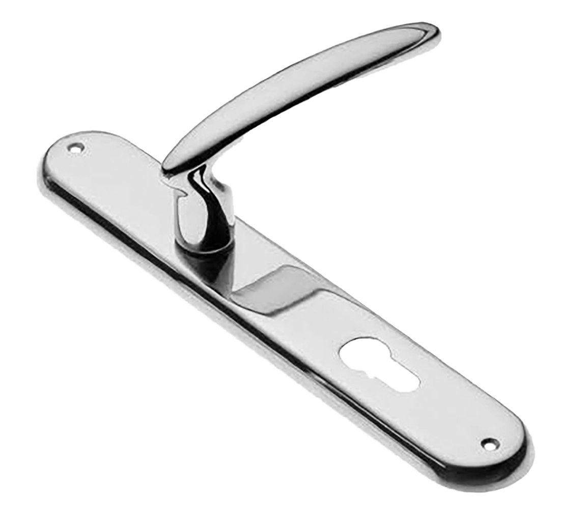 Ручка дверная на планке FLAMINGO PL CRO, цвет хром, латунь фото купить в Твери