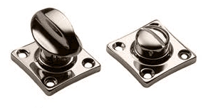 Завертка сантехническая LUX-WC-RIVA NIK на квадратной розетке цвет никель, ЦАМ фото купить в Твери