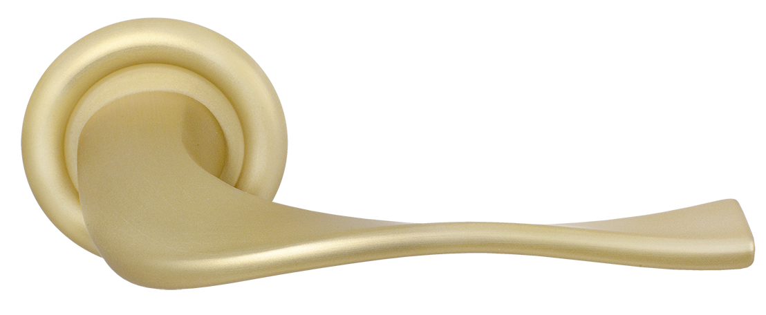 Ручка дверная SKYSCRAPER R7 AH на круглой розетке, цвет Осенний мёд/Autumn Honey фото купить Тверь