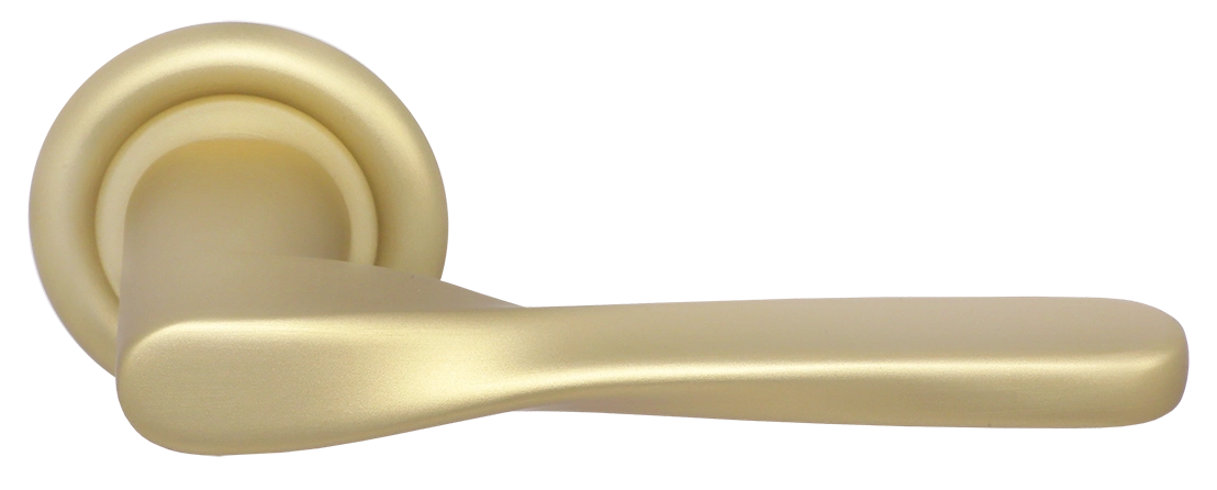 Ручка дверная THE OLYMPICS R7 AH на круглой розетке, цвет Осенний мёд/Autumn Honey фото купить Тверь