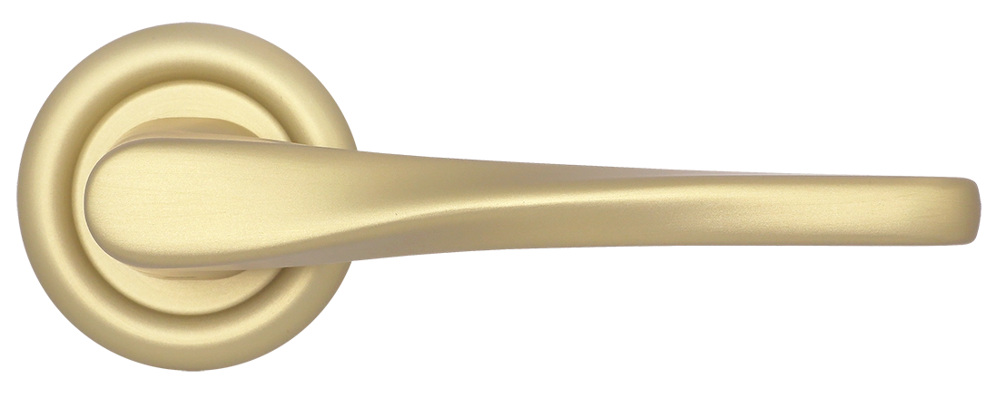 Ручка дверная THE OLYMPICS R7 AH на круглой розетке, цвет Осенний мёд/Autumn Honey фото купить в Твери