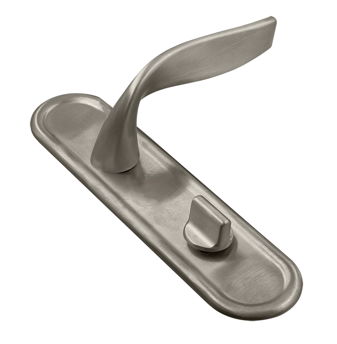 Ручка дверная SKYSCRAPER PLR WC SMI на планке под сантехническую завертку, цвет Весенняя дымка/Spring Mist фото купить Тверь