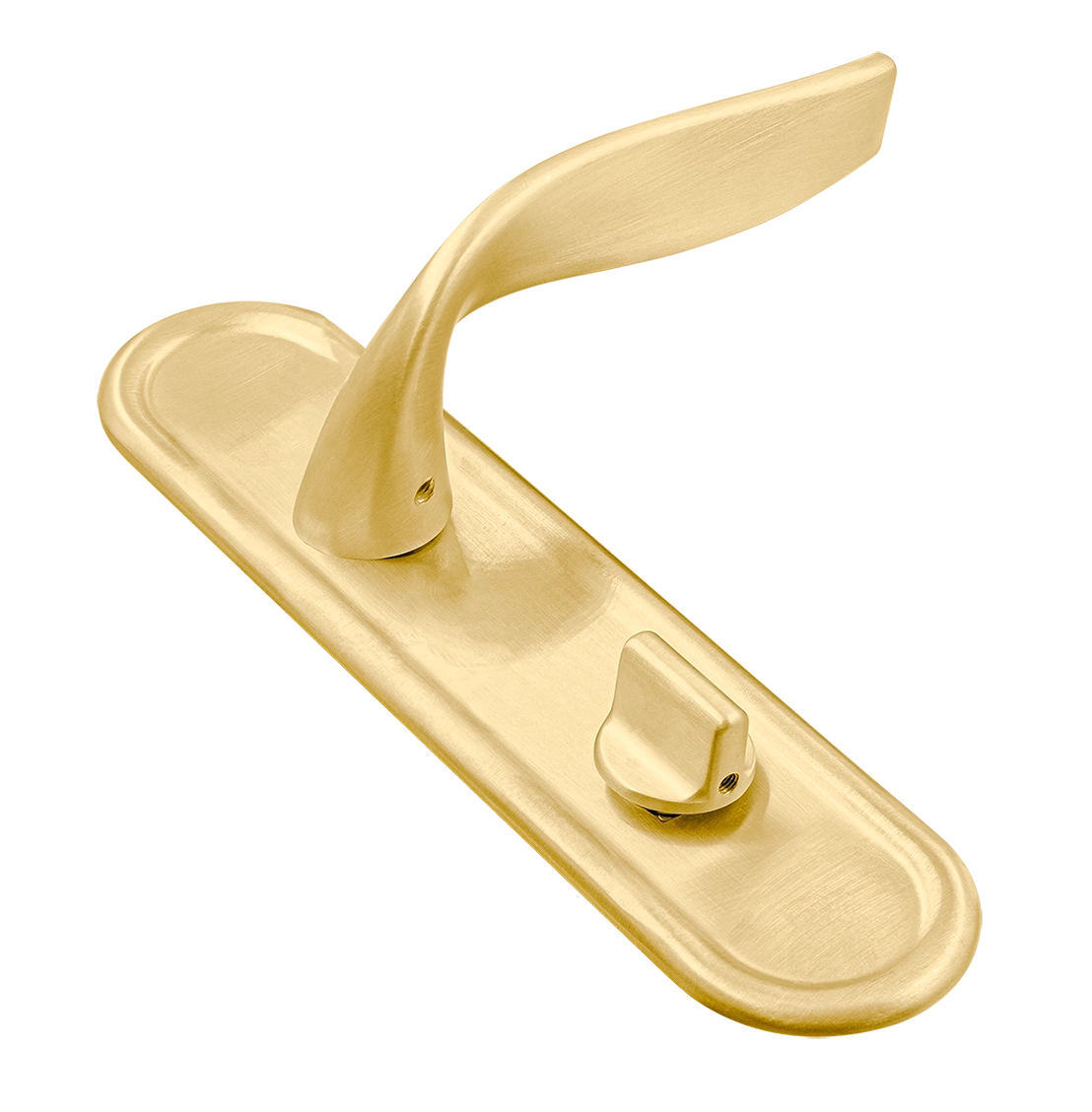 Ручка дверная SKYSCRAPER PLR WC AH на планке под сантехническую завертку, цвет Осенний мёд/Autumn Honey фото купить Тверь