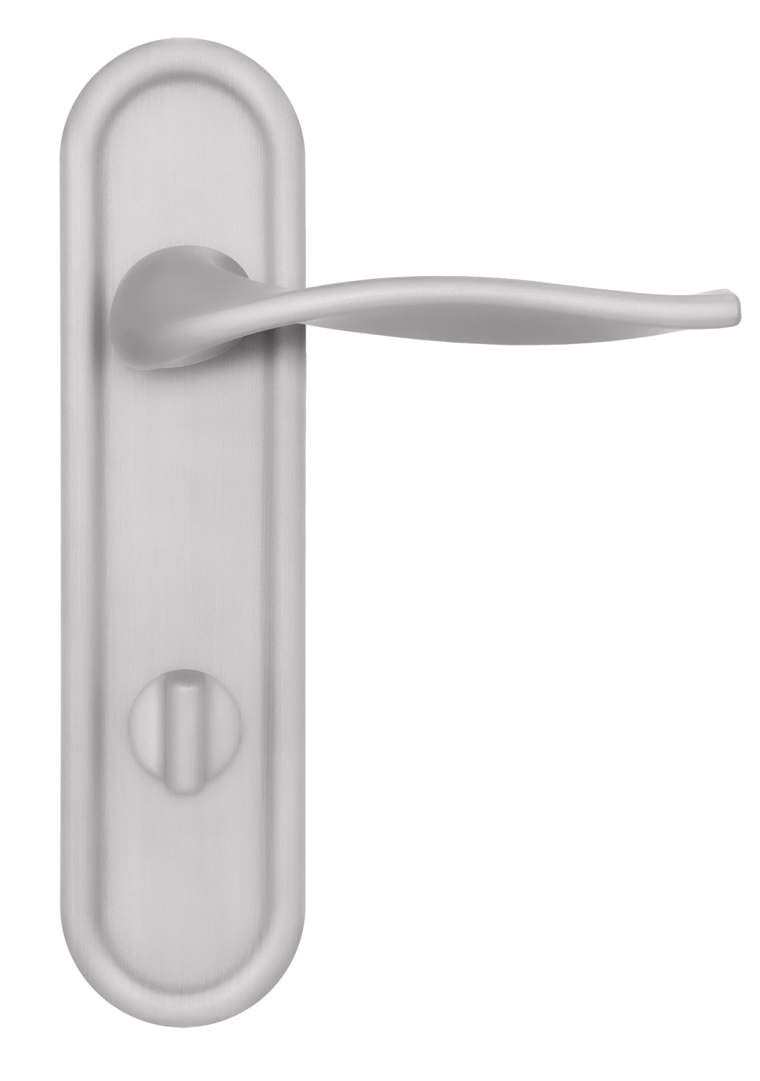 Ручка дверная SKYSCRAPER PLR WC SSW на планке под сантехническую завертку, цвет Стокгольмский снегопад/Stockholm Snowfall фото купить в Твери