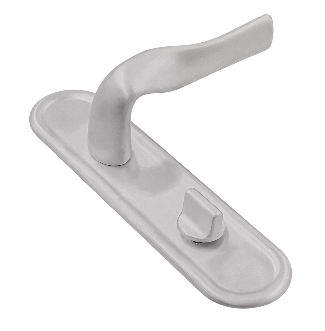 Ручка дверная LVB PLR WC SSW на планке под сантехническую завертку, цвет Стокгольмский снегопад/Stockholm Snowfall фото купить Тверь