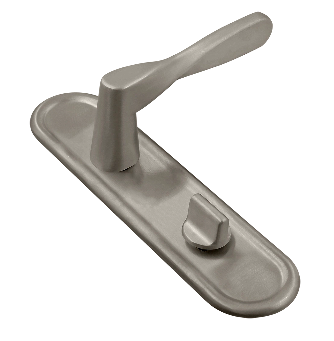 Ручка дверная THE OLYMPICS PLR WC SMI на планке под сантехническую завертку, цвет Весенняя дымка/Spring Mist фото купить Тверь