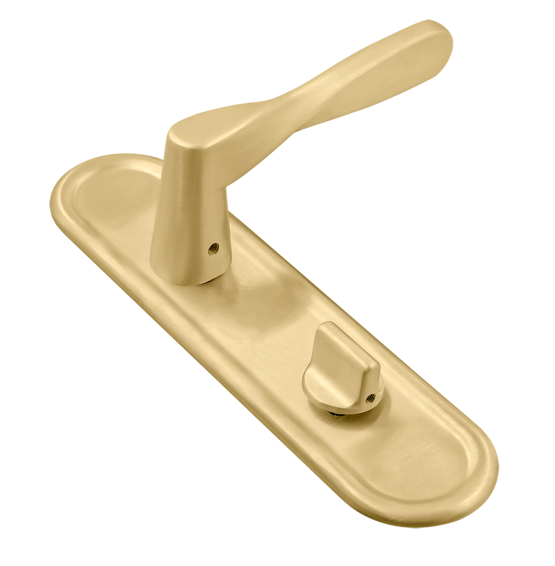 Ручка дверная THE OLYMPICS PLR WC AH на планке под сантехническую завертку, цвет Осенний мёд/Autumn Honey фото купить Тверь