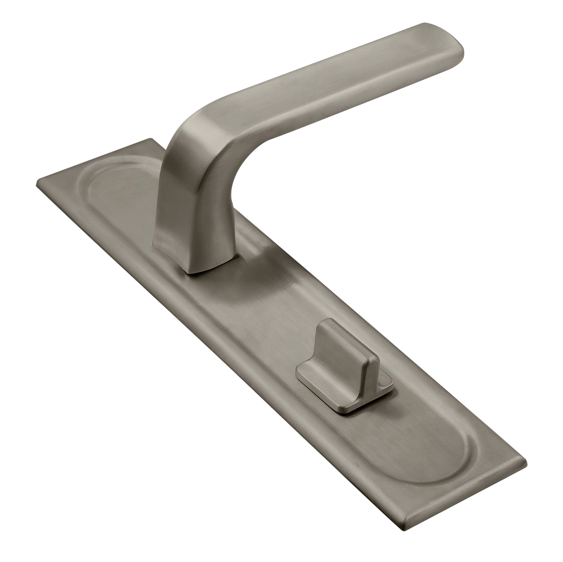 Ручка дверная THE BUS STATION PLS WC SMI на планке под сантехническую завертку, цвет Весенняя дымка/Spring Mist фото купить Тверь