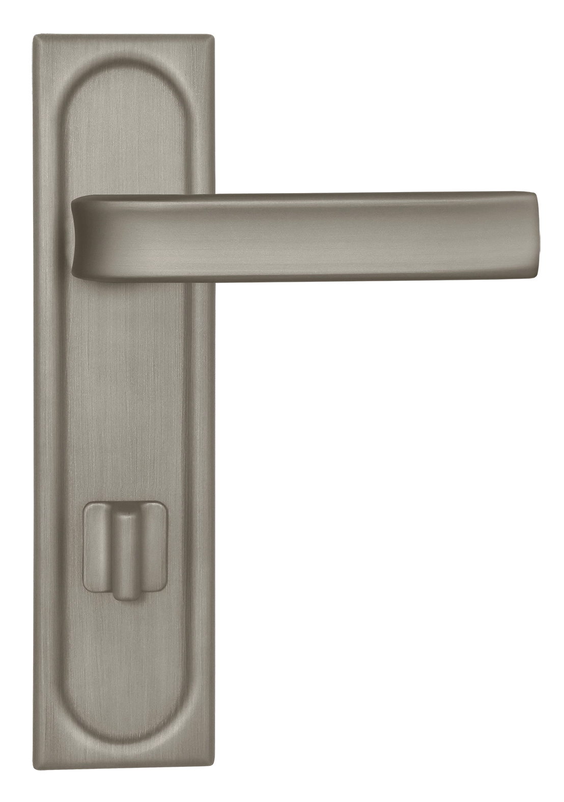 Ручка дверная THE BUS STATION PLS WC SMI на планке под сантехническую завертку, цвет Весенняя дымка/Spring Mist фото купить в Твери