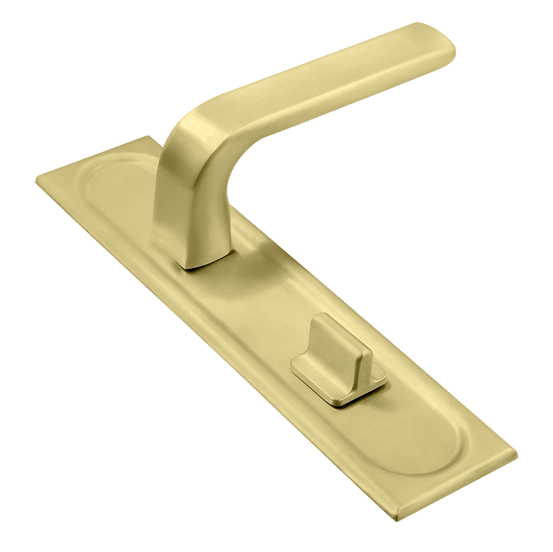 Ручка дверная THE BUS STATION PLS WC AH на планке под сантехническую завертку, цвет Осенний мёд/Autumn Honey фото купить Тверь