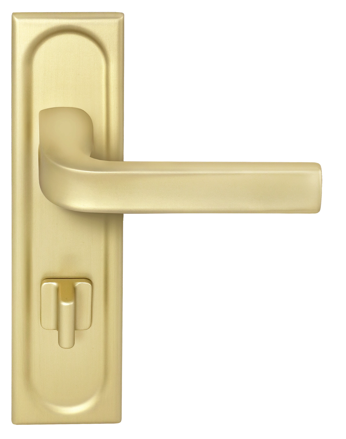 Ручка дверная THE BUS STATION PLS WC AH на планке под сантехническую завертку, цвет Осенний мёд/Autumn Honey фото фурнитура Тверь