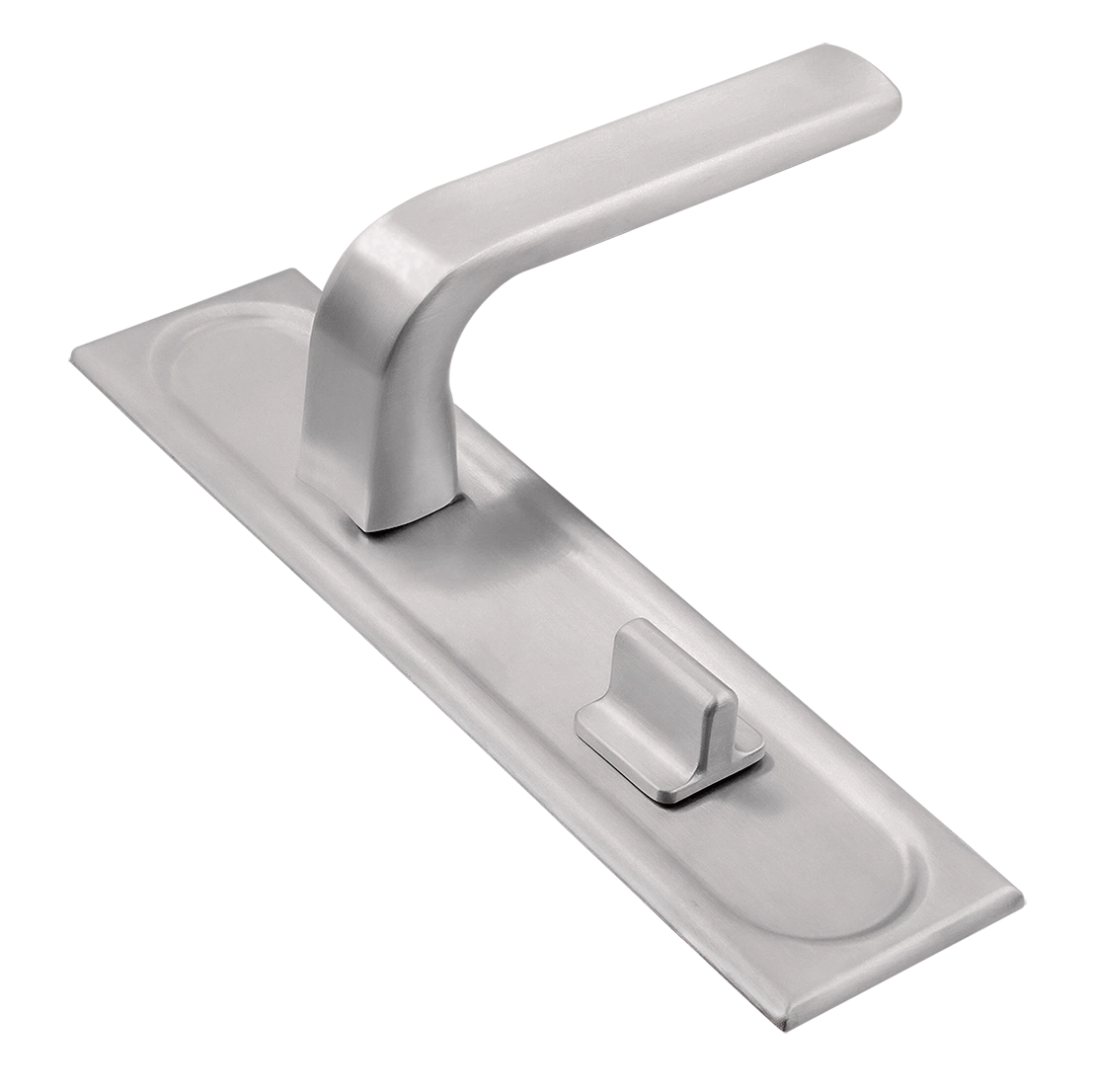 Ручка дверная THE BUS STATION PLS WC SSW на планке под сантехническую завертку, цвет Стокгольмский снегопад/Stockholm Snowfall фото купить Тверь