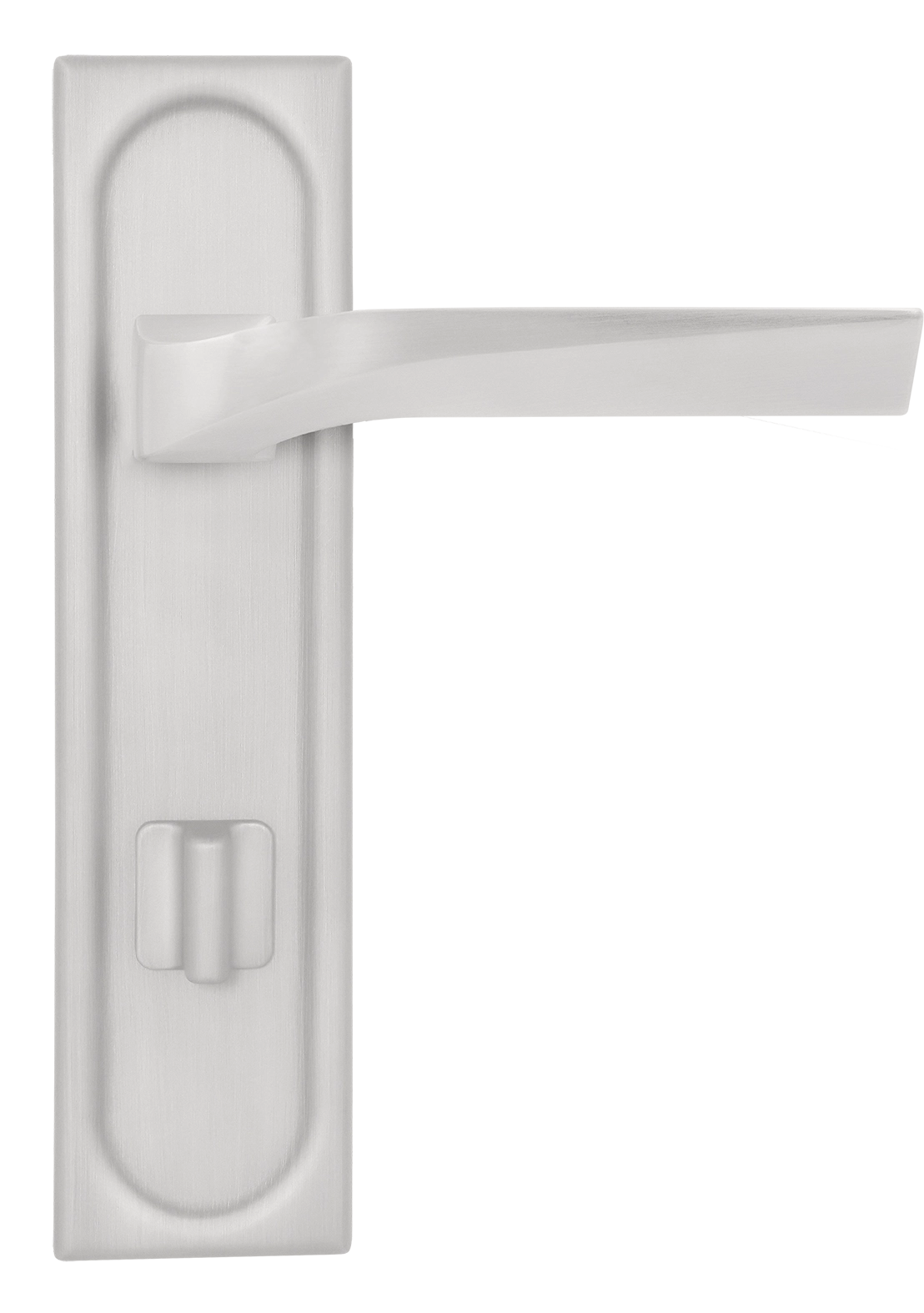 Ручка дверная WD CONCERT HALL PLS WC SSW на планке под сантехническую завертку, цвет Стокгольмский снегопад/Stockholm Snowfall фото купить в Твери