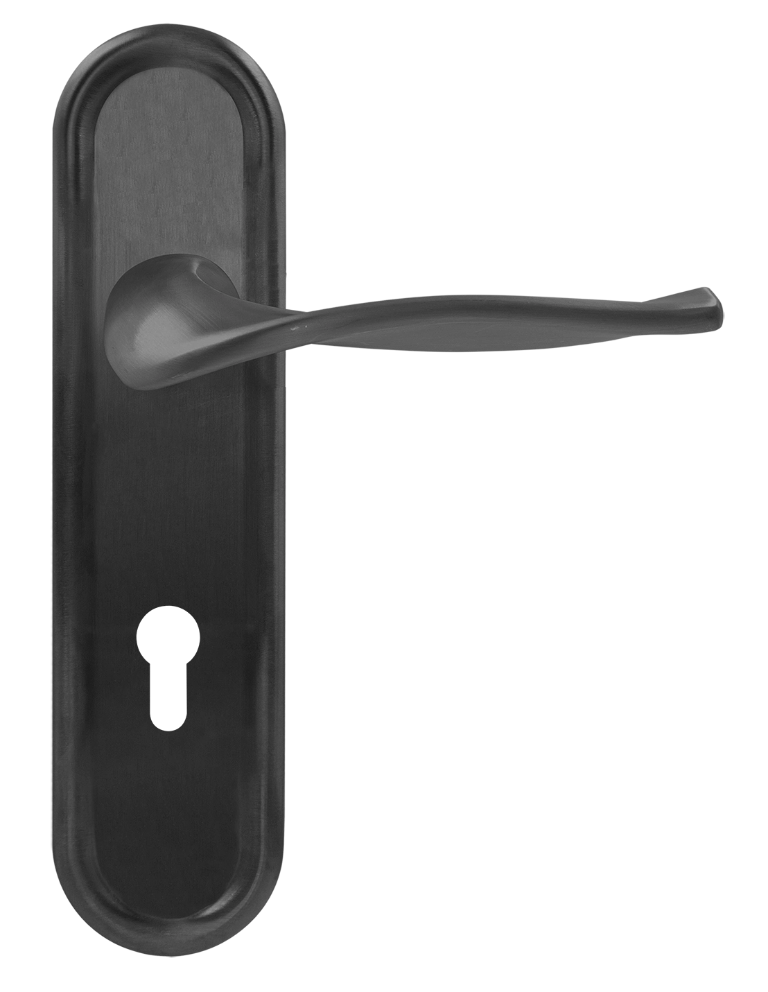 Ручка дверная SKYSCRAPER PLR KH SST на планке под ключевой цилиндр, цвет Летняя гроза/Summer Storm фото купить Тверь