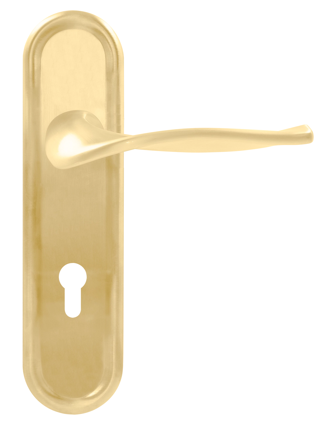 Ручка дверная SKYSCRAPER PLR KH AH на планке под ключевой цилиндр, цвет Осенний мёд/Autumn Honey фото купить Тверь