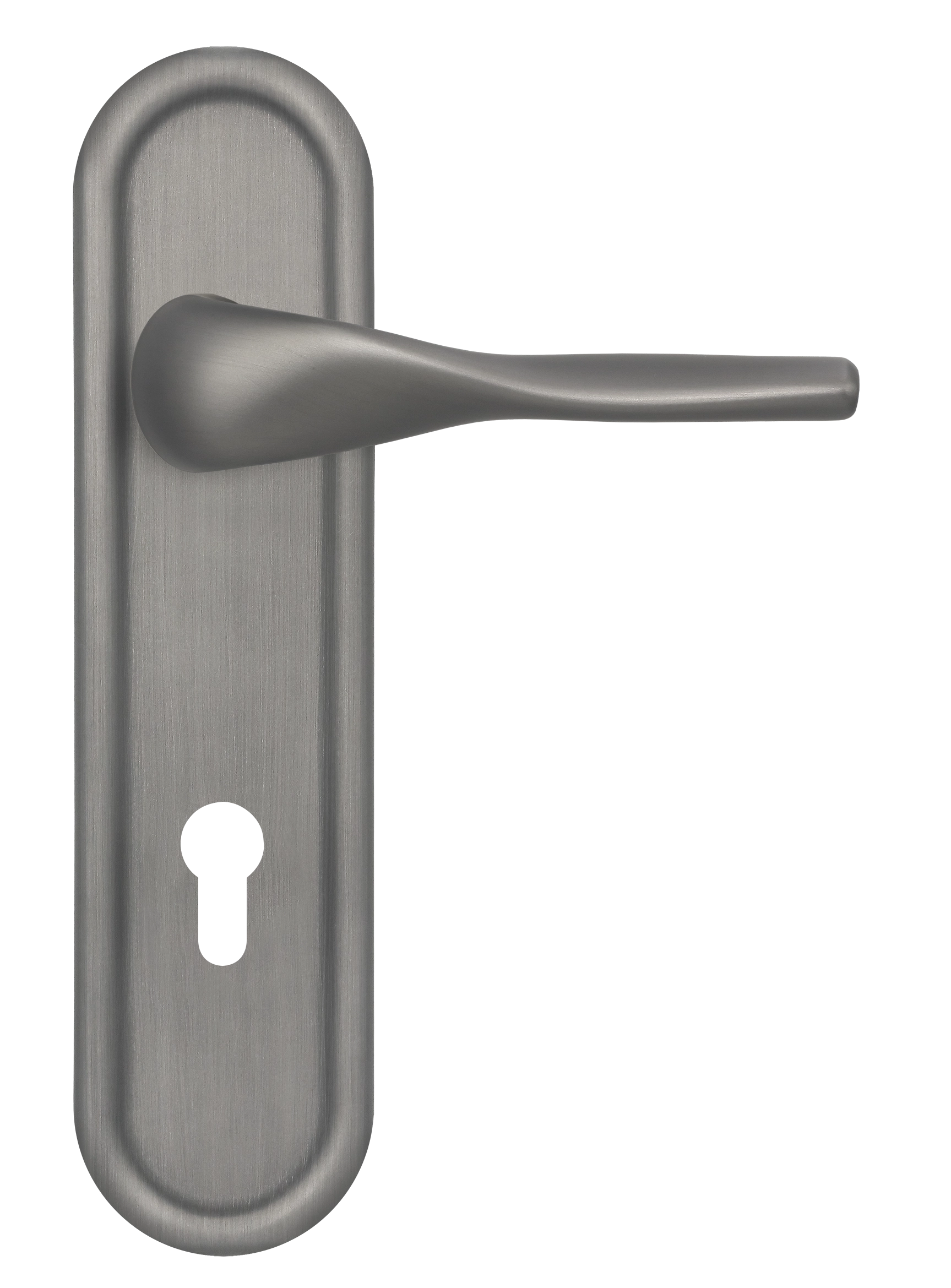 Ручка дверная LVB PLR KH WF на планке под ключевой цилиндр, цвет Зимняя стужа/Winter Frost фото купить Тверь