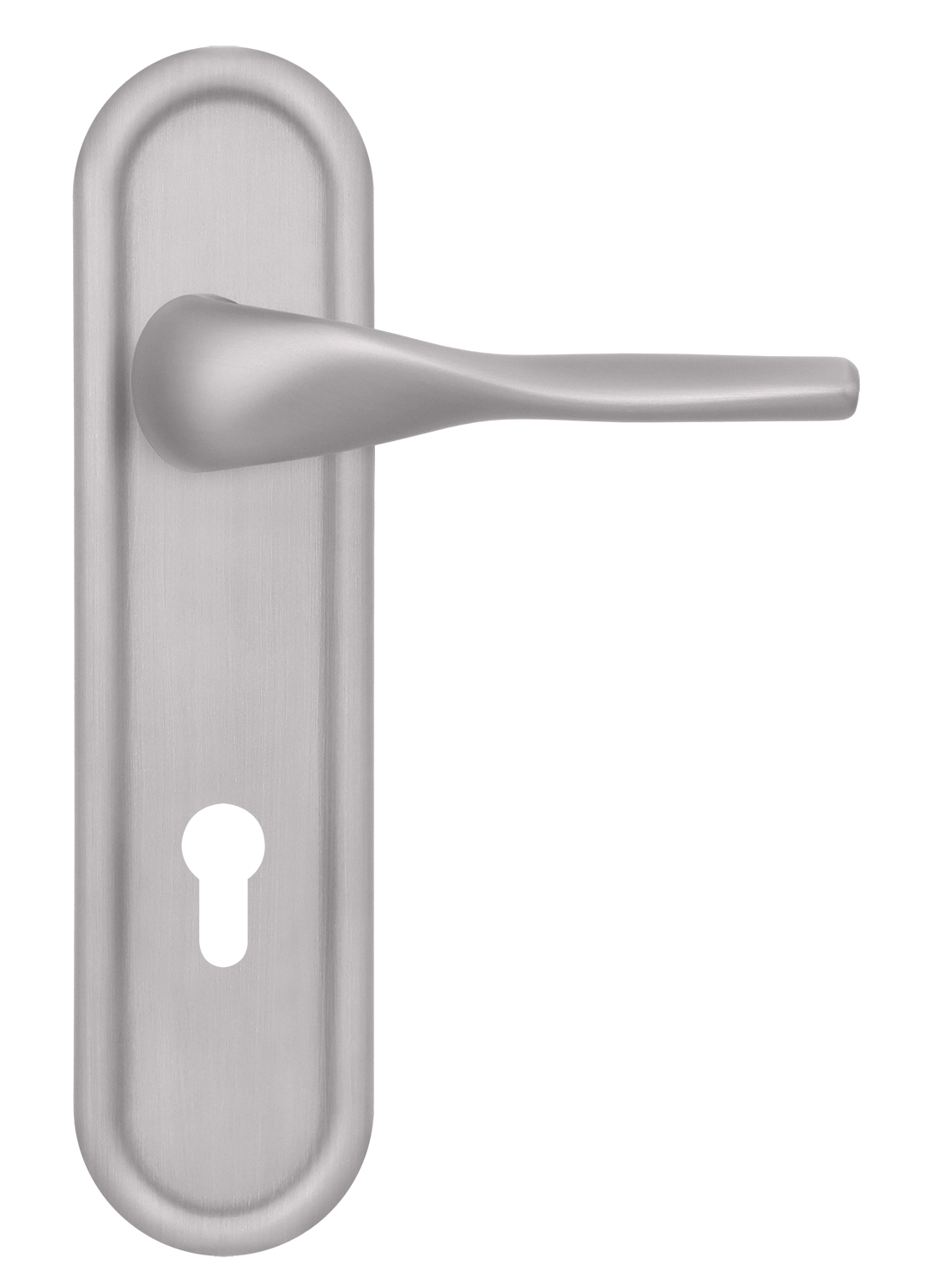 Ручка дверная LVB PLR KH SSW на планке под ключевой цилиндр, цвет Стокгольмский снегопад/Stockholm Snowfall фото купить Тверь