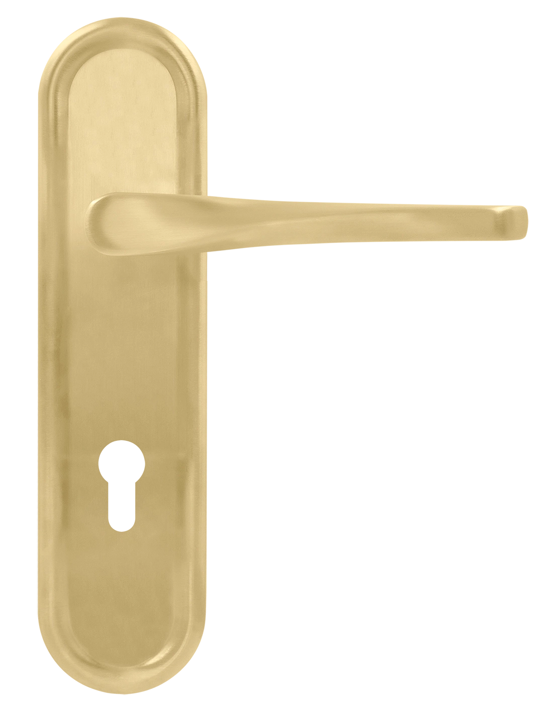 Ручка дверная THE OLYMPICS PLR KH AH на планке под ключевой цилиндр, цвет Осенний мёд/Autumn Honey фото купить Тверь