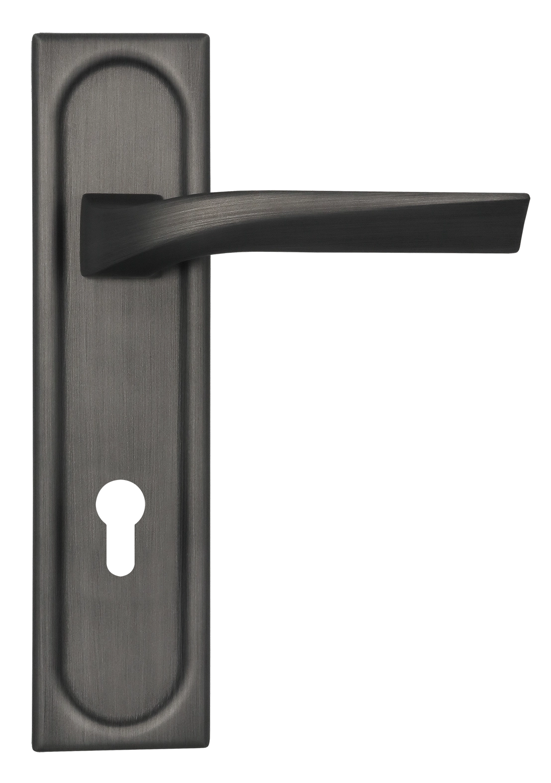 Ручка дверная WD CONCERT HALL PLS KH SST на планке под ключевой цилиндр, цвет Летняя гроза/Summer Storm фото купить Тверь