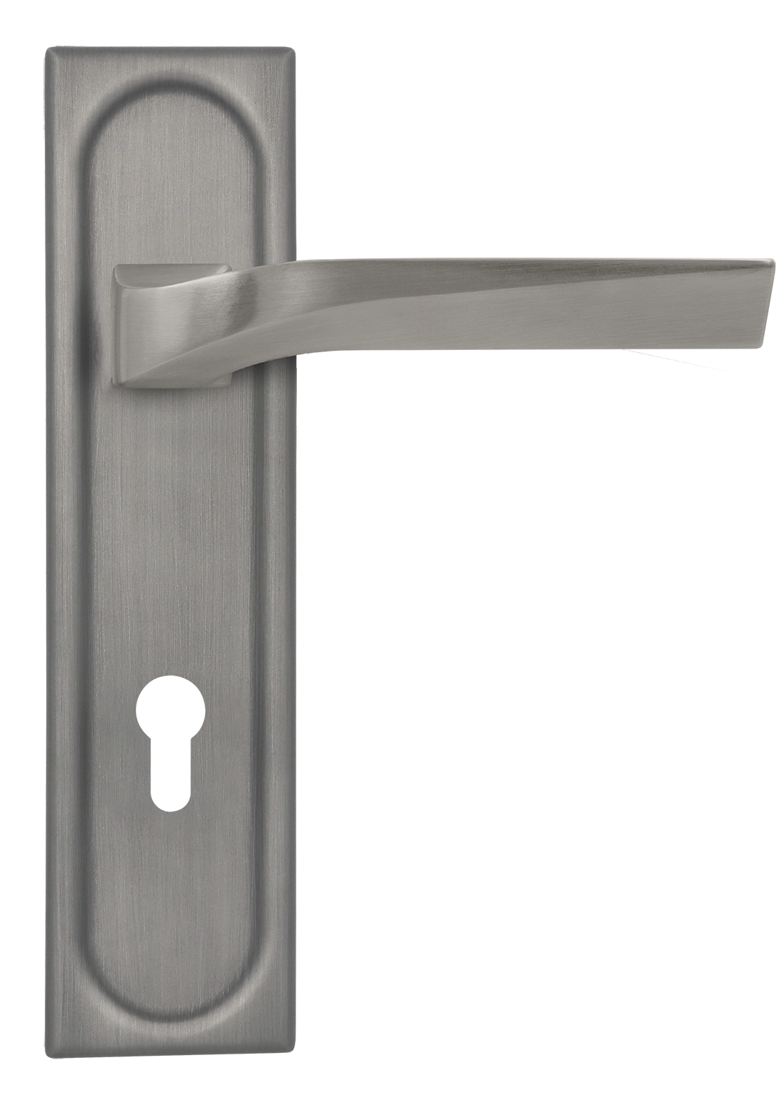 Ручка дверная WD CONCERT HALL PLS KH WF на планке под ключевой цилиндр, цвет Зимняя стужа/Winter Frost фото купить Тверь