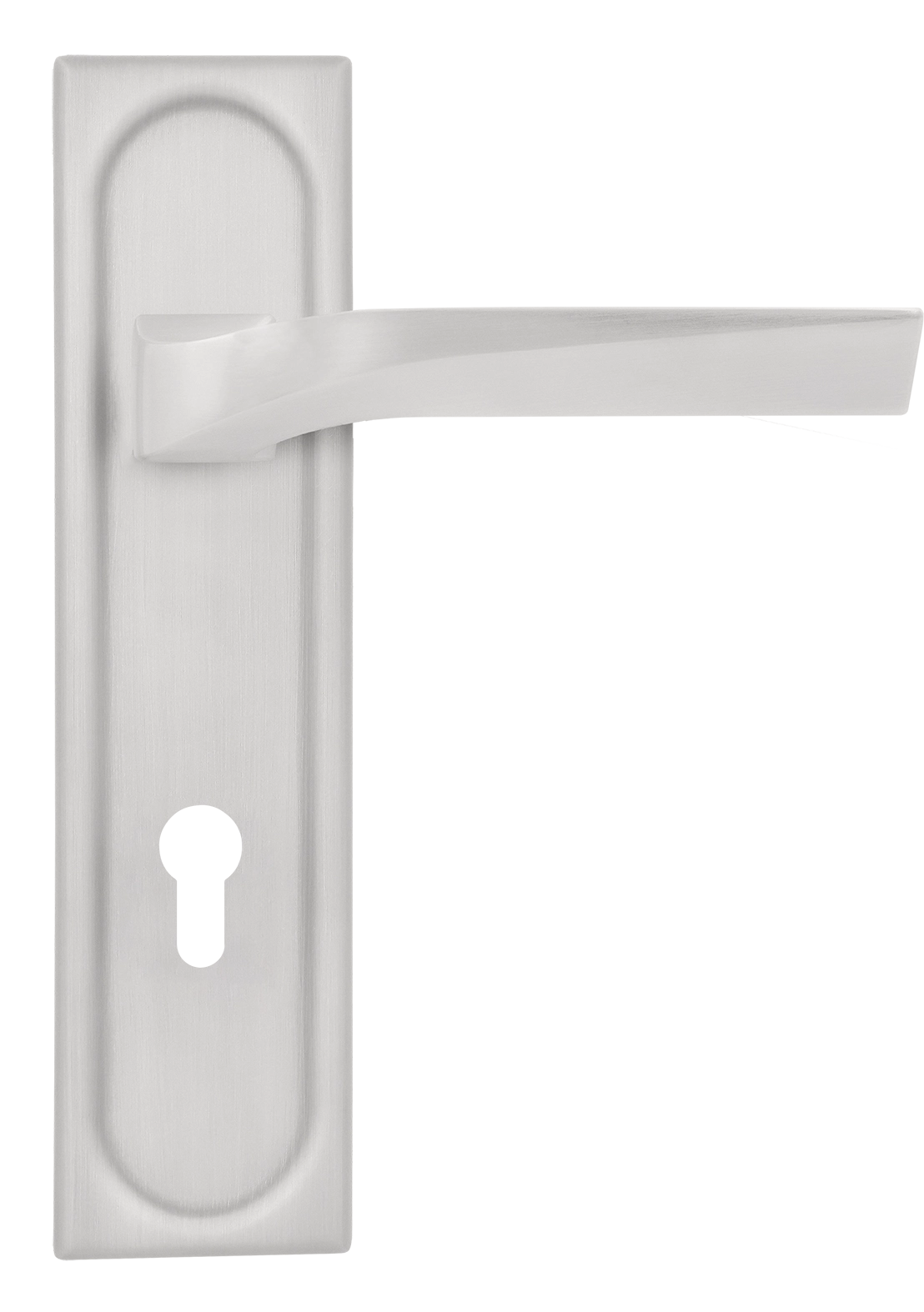 Ручка дверная WD CONCERT HALL PLS KH SSW на планке под ключевой цилиндр, цвет Стокгольмский снегопад/Stockholm Snowfall фото купить Тверь