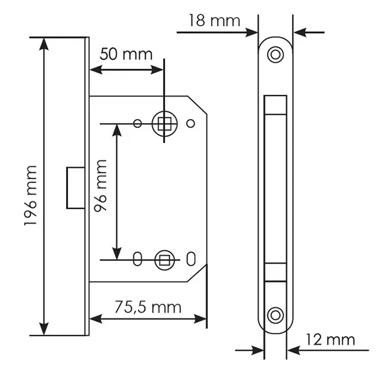 Комплект дверных ручек MH-54-S6 BL с заверткой MH-WC-S6 BL + замок M1895 BL, цвет черный фото дверная фурнитура Тверь