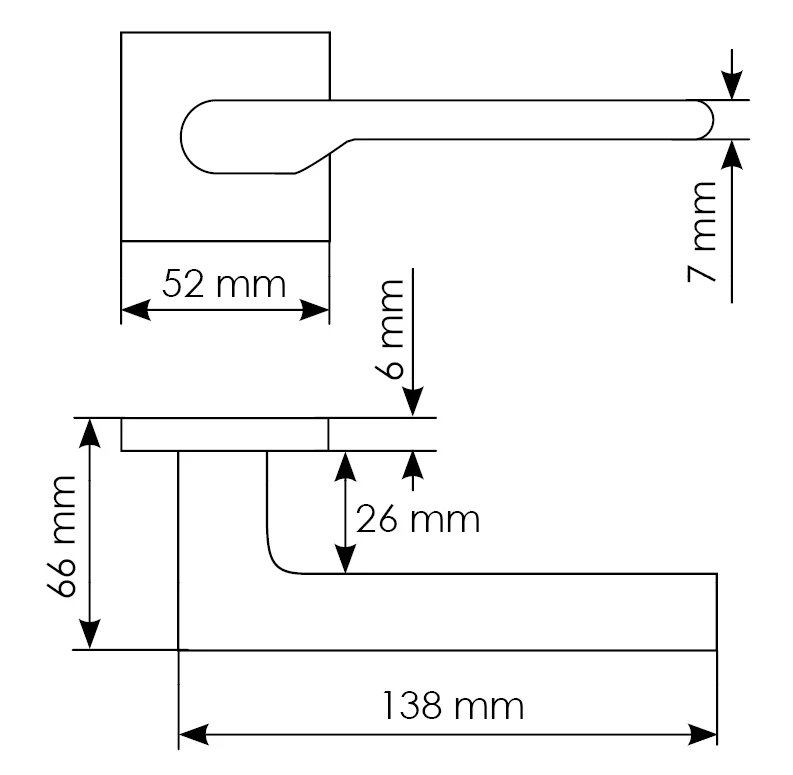 Комплект дверных ручек MH-53-S6 BL с заверткой MH-WC-S6 BL + магнитный замок  M1895 BL, цвет черный фото morelli Тверь