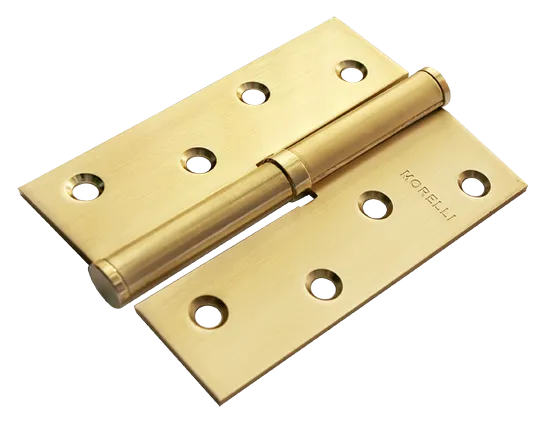 Петля разъемная карточная MSND 100X70X2.5 SG R с подшипником стальная правая, врезная, цвет матовое золото фото купить Тверь