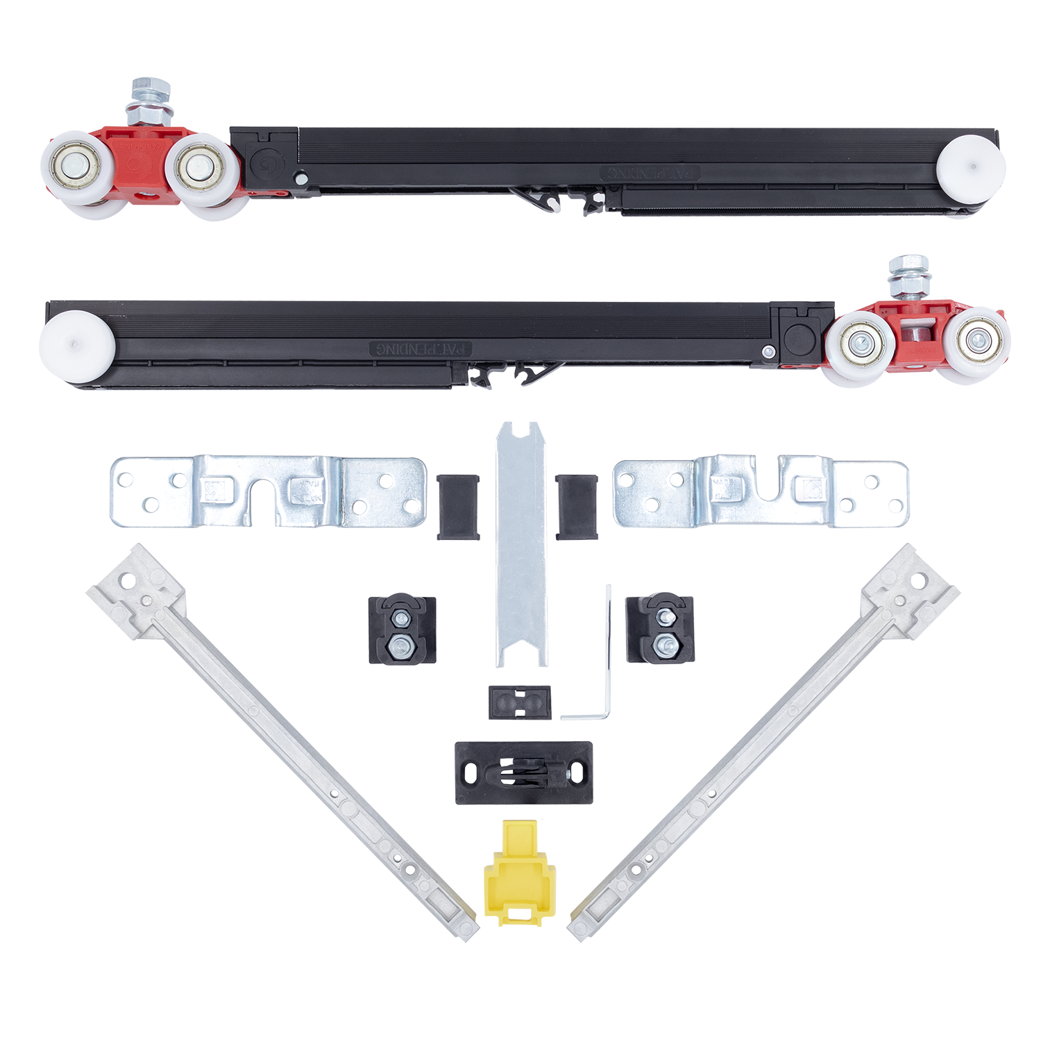 Комплект роликов ECO SLIDING SET 3 80kg NEW, двойной доводчик, дверь до 80кг фото купить Тверь