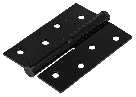 Петля карточная разъемная MSND 100X70X2.5 BL L с подшипником стальная левая, врезная цвет черный фото купить Тверь
