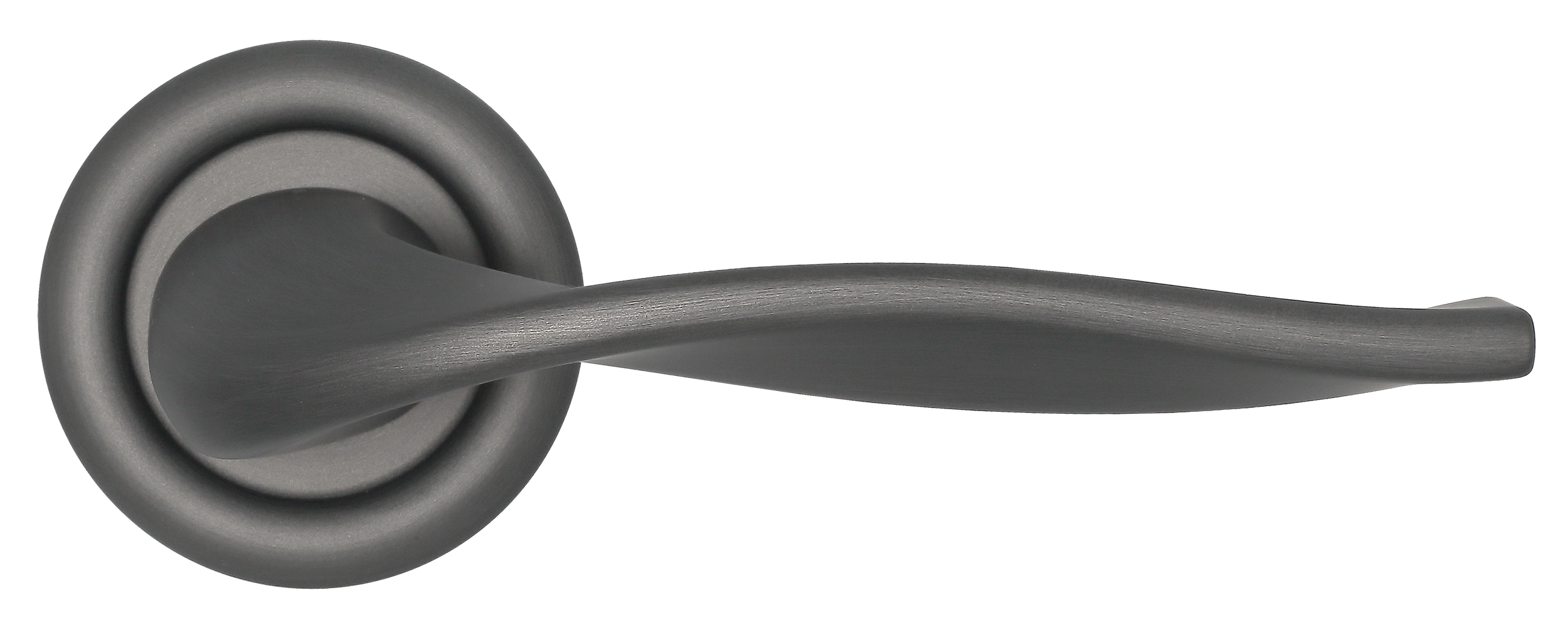 Ручка дверная SKYSCRAPER R7 SST на круглой розетке, цвет Летняя гроза/Summer Storm фото купить в Твери