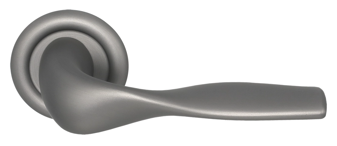 Ручка дверная LVB R7 WF на круглой розетке, цвет Зимняя стужа/Winter Frost фото купить Тверь